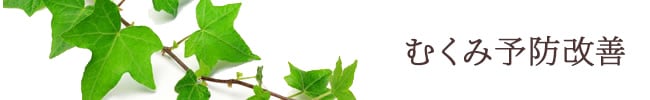 むくみ予防改善