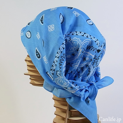 大きいサイズのバンダナ（スカイ）