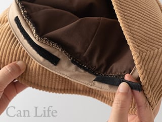 秋冬用帽子　脱毛UVケア帽子／コーデュロイハット