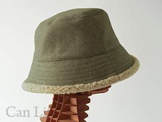 脱毛ケア帽子／秋冬帽子／フリンジボアハットゆったりめ（男女兼用）