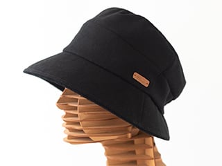 冬用脱毛ケア帽子／楽々うしろゴム・クロッシェ帽子