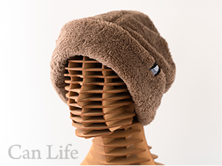 冬用もふもふワッチ帽子（裏地付き）モカ