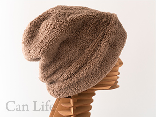 冬用もふもふワッチ帽子（裏地付き）モカ