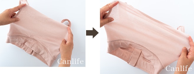 医療用ソフトブラジャーの伸縮性