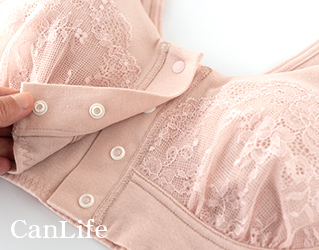 医療用ソフトブラジャーのボタン