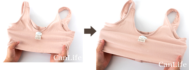 医療用ソフトブラジャーの伸縮性