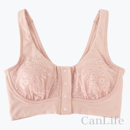 前開きブラジャーしっかりサポート（ソフトピンク）