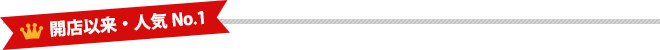 開店以来・人気No.1