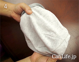 ４、裏側の縫い目