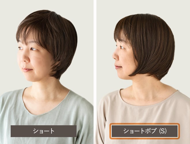 ショート（Mサイズ）・ショートボブ（ぴったりサイズ）